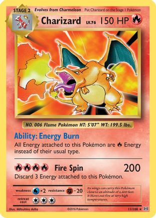 Charizard 011/108 - XY  Evolutions Holofoil - for just $28.56! 