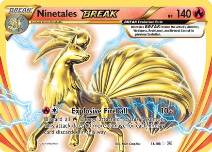 Ninetales BREAK 016/108 - XY  Evolutions Holofoil - for just $1.38! 