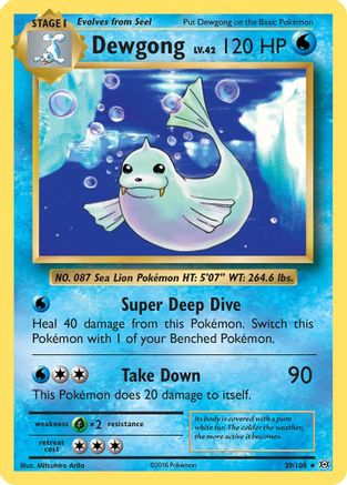 Dewgong 029/108 - XY  Evolutions - for just $0.06! 