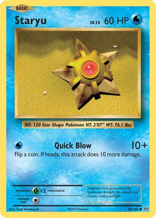 Staryu 030/108 - XY  Evolutions - for just $0.07! 