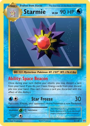 Starmie 031/108 - XY  Evolutions - for just $0.14! 
