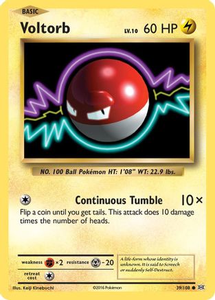 Voltorb 039/108 - XY  Evolutions - for just $0.05! 