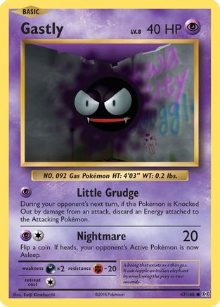 Gastly 047/108 - XY  Evolutions - for just $0.06! 