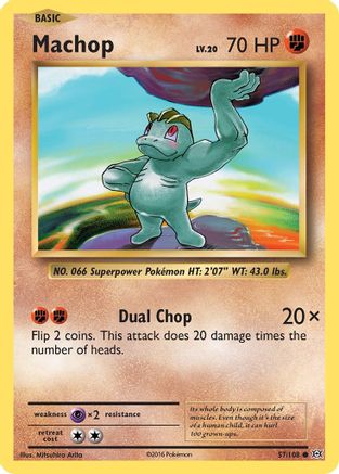 Machop 057/108 - XY  Evolutions - for just $0.05! 