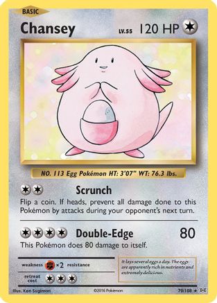 Chansey 070/108 - XY  Evolutions Reverse Holofoil - for just $0.59! 