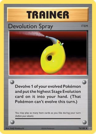 Devolution Spray 076/108 - XY  Evolutions - for just $0.08! 