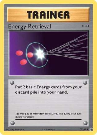 Energy Retrieval 077/108 - XY  Evolutions Reverse Holofoil - for just $0.25! 