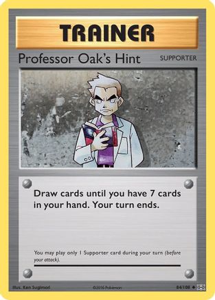 Professor Oak's Hint 084/108 - XY  Evolutions Reverse Holofoil - for just $0.05! 
