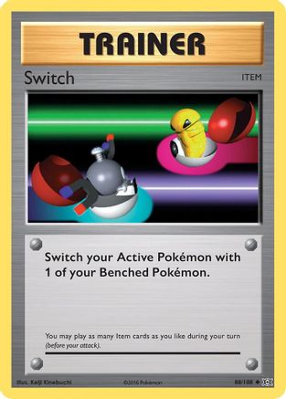 Switch 088/108 - XY  Evolutions Reverse Holofoil - for just $0.23! 