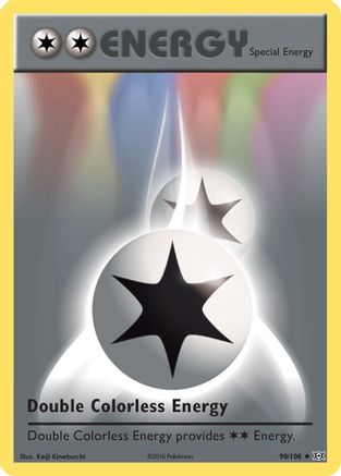 Double Colorless Energy 090/108 - XY  Evolutions - for just $0.18! 