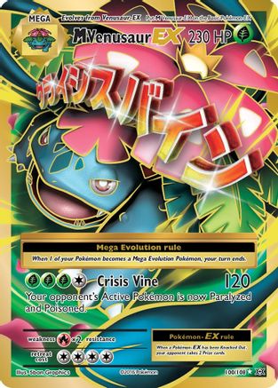 M Venusaur EX (Full Art) 100/108 - XY  Evolutions Holofoil - for just $13.69! 