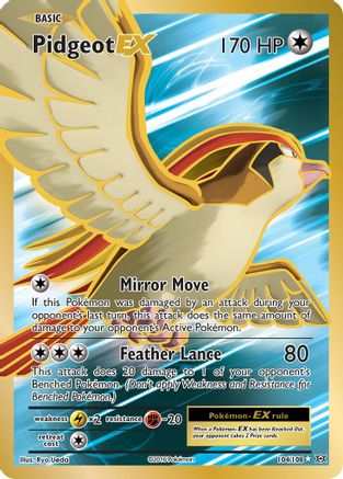 Pidgeot EX (Full Art) 104/108 - XY  Evolutions Holofoil - for just $3.16! 