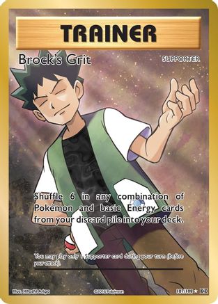 Brock's Grit (Full Art) 107/108 - XY  Evolutions Holofoil - for just $3.28! 