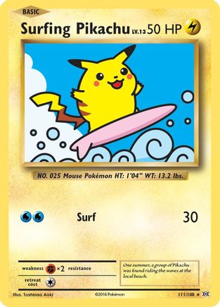 Surfing Pikachu 111/108 - XY  Evolutions - for just $3.62! 