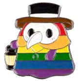 Squishable Plague Doctor - Pride Enamel Pin - for just $10! 