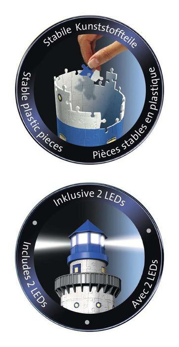 Puzzle: 3D Puzzle - Lighthouse Night Edition - for just $36.99! 