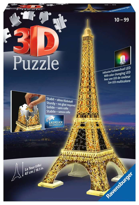 Puzzle: 3D Puzzle - Eiffel Tower Night Edition - for just $45! 