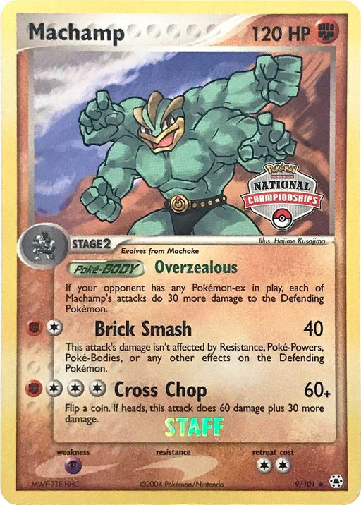 Machamp (9/101) (National Championships Promo) (Staff) [EX: Hidden Legends] - for just $378.40! 