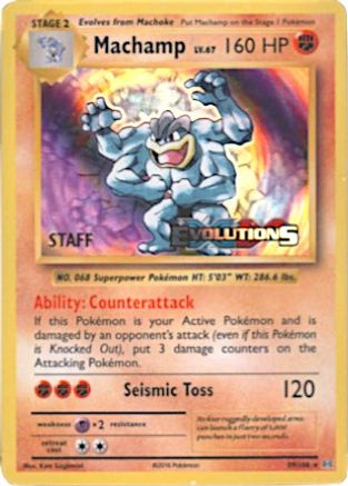 Machamp (Prerelease) [Staff] 059/108 - XY Promos Holofoil - for just $74.99! 