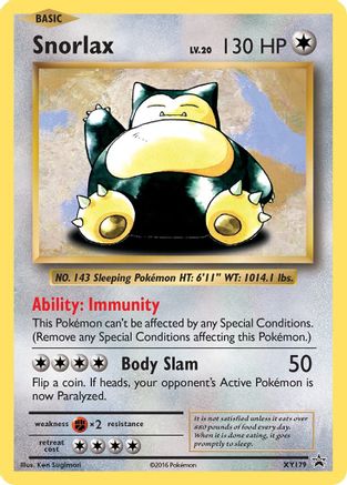 Snorlax XY179/211 - XY Promos Holofoil - for just $2.46! 
