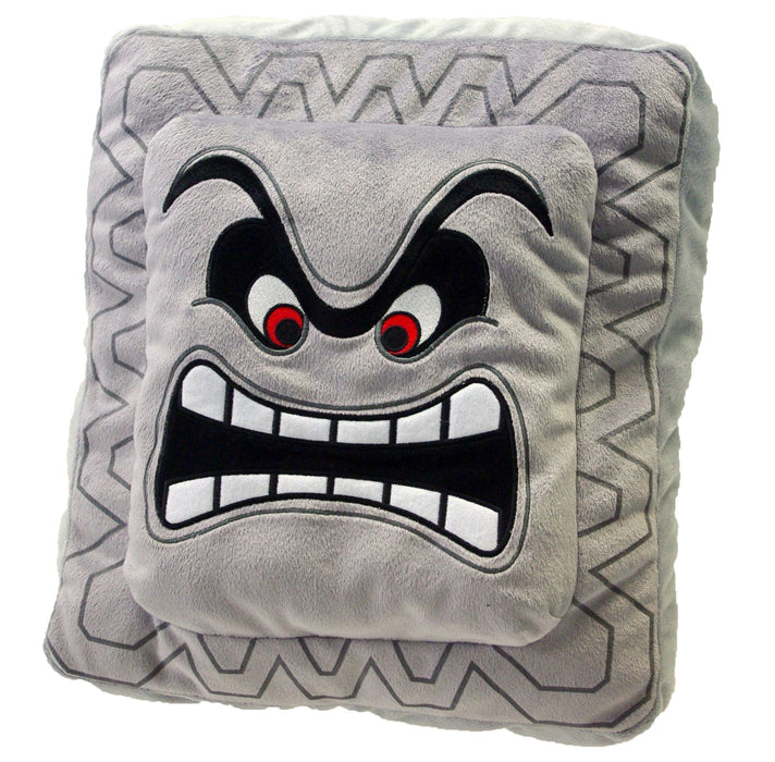 Super Mario Brothers: Thwomp Pillow Plush (12") - for just $29.99! 