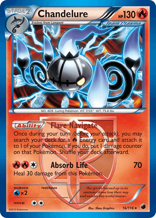 Chandelure (16/116) [Black & White: Plasma Freeze] - for just $2.60! 