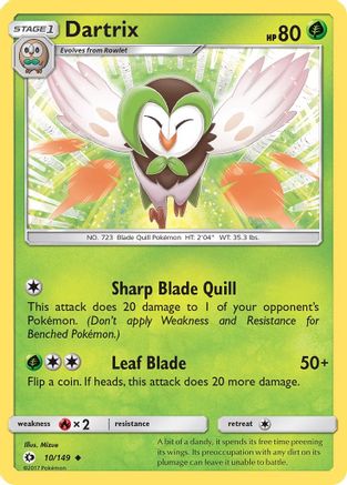 Dartrix 010/149 - SM Base Set - for just $0.06! 