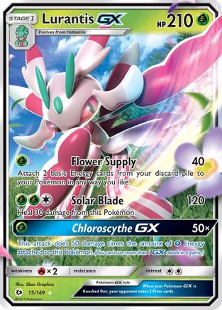 Lurantis GX 015/149 - SM Base Set Holofoil - for just $0.84! 