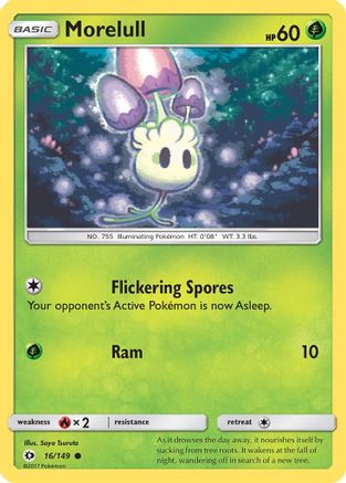 Morelull 016/149 - SM Base Set Reverse Holofoil - for just $0.18! 