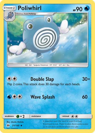 Poliwhirl 031/149 - SM Base Set - for just $0.09! 