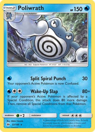 Poliwrath 032/149 - SM Base Set Holofoil - for just $0.36! 