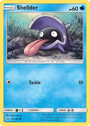 Shellder 033/149 - SM Base Set - for just $0.06! 