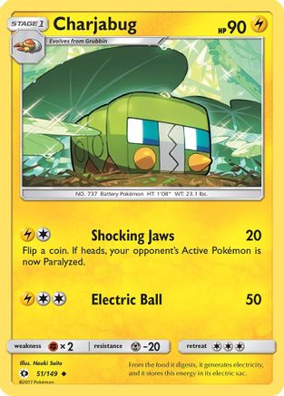 Charjabug 051/149 - SM Base Set - for just $0.05! 
