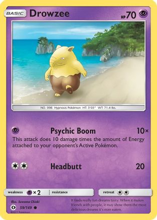 Drowzee 059/149 - SM Base Set - for just $0.05! 