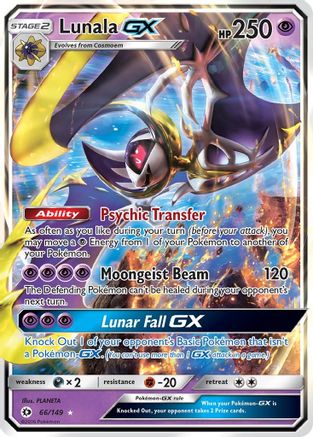 Lunala GX 066/149 - SM Base Set Holofoil - for just $1.35! 