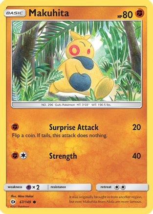Makuhita 067/149 - SM Base Set - for just $0.04! 