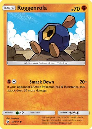 Roggenrola 069/149 - SM Base Set - for just $0.05! 