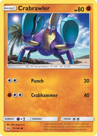 Crabrawler 072/149 - SM Base Set - for just $0.05! 