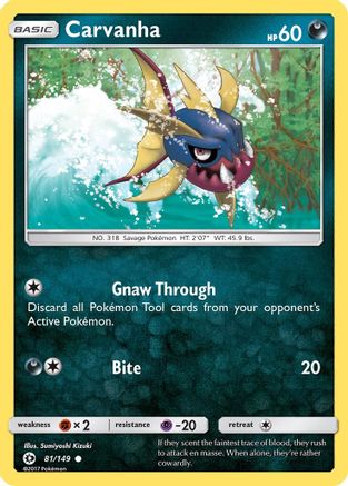 Carvanha 081/149 - SM Base Set - for just $0.05! 