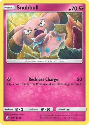 Snubbull 090/149 - SM Base Set Reverse Holofoil - for just $0.20! 