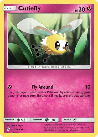Cutiefly 092/149 - SM Base Set - for just $0.05! 