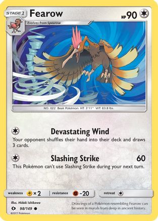 Fearow 098/149 - SM Base Set Reverse Holofoil - for just $0.13! 