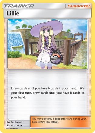 Lillie 122/149 - SM Base Set Reverse Holofoil - for just $0.20! 