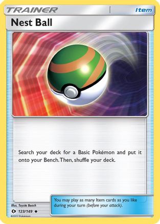 Nest Ball 123/149 - SM Base Set Reverse Holofoil - for just $1! 
