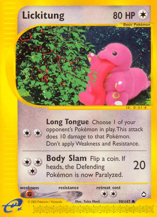 Lickitung (90/147) [Aquapolis] - for just $9.75! 