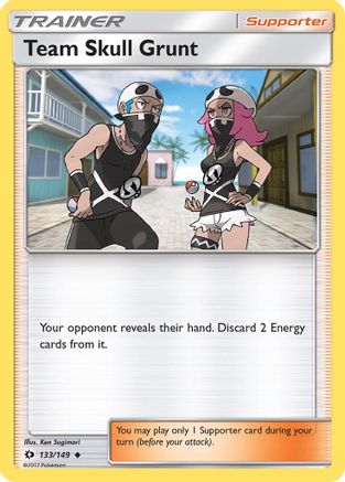Team Skull Grunt 133/149 - SM Base Set Reverse Holofoil - for just $0.14! 