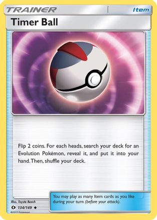 Timer Ball 134/149 - SM Base Set - for just $0.07! 
