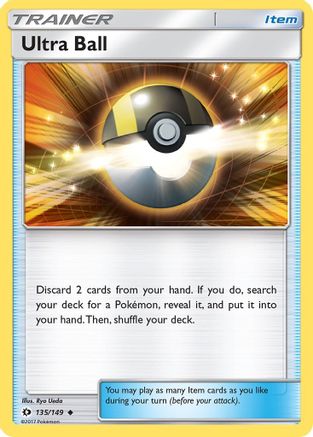 Ultra Ball 135/149 - SM Base Set Reverse Holofoil - for just $0.36! 