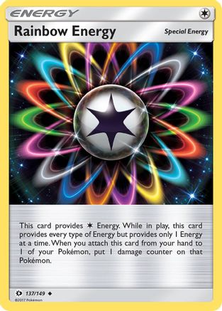 Rainbow Energy 137/149 - SM Base Set Reverse Holofoil - for just $0.33! 