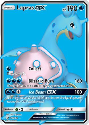 Lapras GX (Full Art) 139/149 - SM Base Set Holofoil - for just $2.65! 